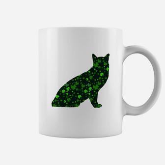 Cute Shamrock Tonkinese Mom Dad Gift St Patricks Day Awesome Cat Lovers Gift Coffee Mug - Seseable