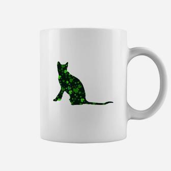 Cute Shamrock Toyger Mom Dad Gift St Patricks Day Awesome Cat Lovers Gift Coffee Mug - Seseable