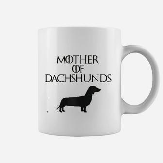 Cute Unique Black Mother Of Dachshunds Coffee Mug - Seseable
