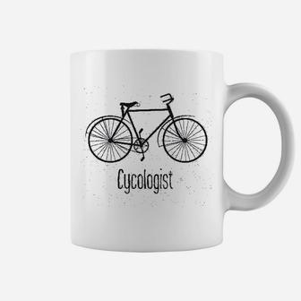 Cycologist Funny Psychology Biking Cyclist Gift For Biker Graphic Coffee Mug - Seseable