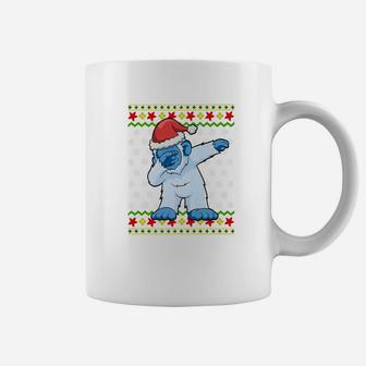 Dabbing Bigfoot Yeti Santa Ugly Christmas Coffee Mug - Seseable