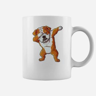 Dabbing English Bulldog Boys Dab Dance Puppy Lover Coffee Mug - Seseable
