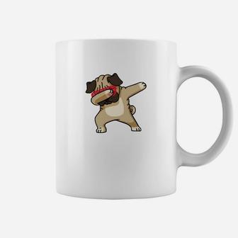 Dabbing Pug Tassen, Lustiges Hundemotiv für Pug Fans - Seseable