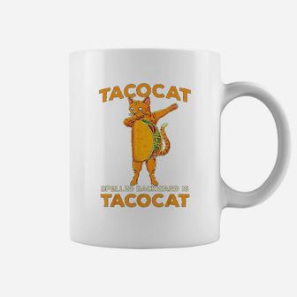 Dabbing Tacocat Spelled Backward Is Taco Cat Dab Coffee Mug - Seseable