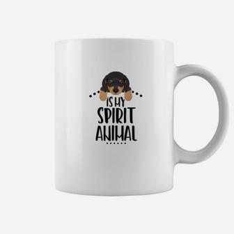 Dachshund Is My Spirit Animal Dog Lover, gifts for dog lovers Coffee Mug - Seseable