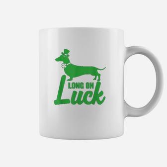 Dachshund Long On Luck Funny St Patricks Day Coffee Mug - Seseable