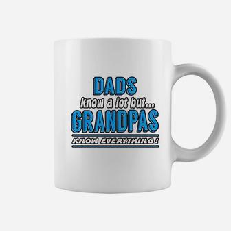 Dad Know A Lot But Grandpas Know Everything Coffee Mug - Seseable