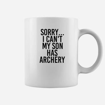 Dad Mom My Son Has Archery Mommy Great Gifts Coffee Mug - Seseable