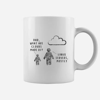Dad, What Are Clouds Made Of Funny Programmer Coffee Mug - Seseable