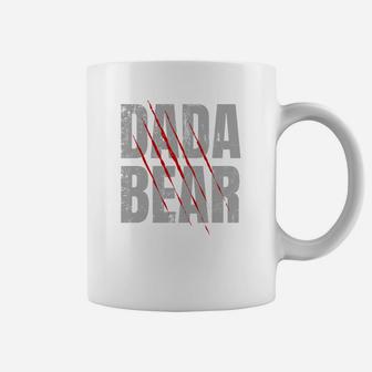 Dada Bear Funny Distressed Shirt For The Best Dads Coffee Mug - Seseable