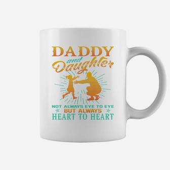 Daddy And Daughter Heart To Heart Gif Coffee Mug - Seseable