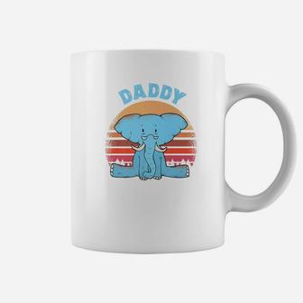 Daddy Elephant Matching Family Shirt Elephants Lovers Gift Coffee Mug - Seseable