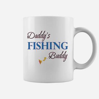 Daddys Fishing Buddy Fish Fisherman Boy Coffee Mug - Seseable