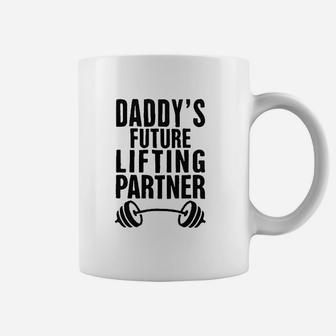 Daddys Future Lifting Partner Baby Coffee Mug - Seseable