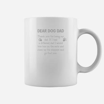Dear Dog Dad Thank You For Being My Daddy Coffee Mug - Seseable