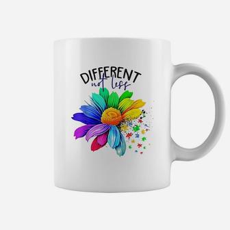 Different Not Less Colorful Flower Presents Coffee Mug - Seseable