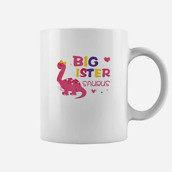 Dinosaur Big Sister Announcement Coffee Mug - Seseable