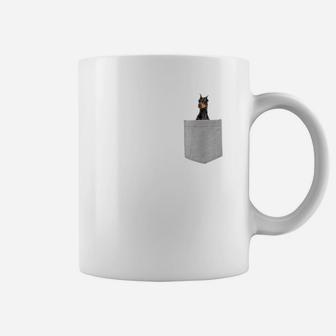 Dog In Your Pocket Doberman Pinscher Coffee Mug | Seseable UK