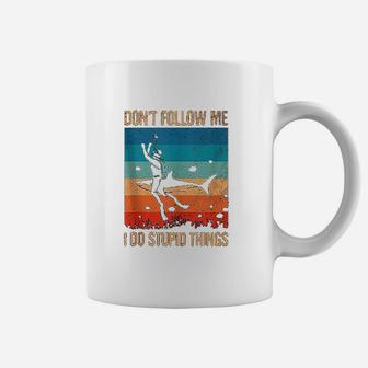 Dont Follow Me I Do Stupid Things Scuba Diving Dive Diver Coffee Mug - Seseable