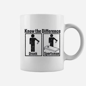 Drunk Vs Sportsman Know The Difference Sign Coffee Mug - Seseable
