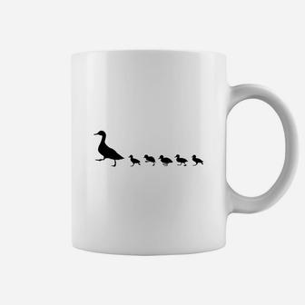 Duck Family, Duck And Ducklings Kids Shirts Coffee Mug - Seseable