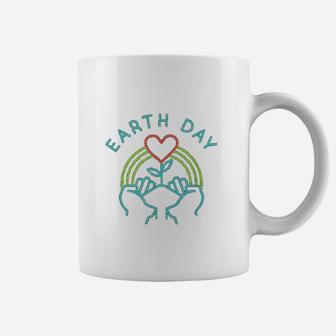 Earth Day 2021 51th Anniversary Hands Heart Ecology Symbol Coffee Mug - Seseable