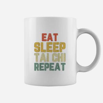 Eat Sleep Tai Chi Repeat Funny Taichi Gift Vintage Coffee Mug - Seseable