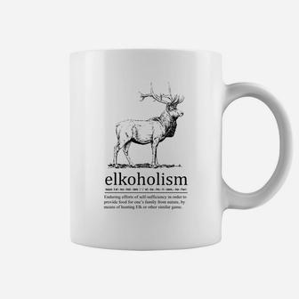 Elkoholism Elk Hunting Coffee Mug - Seseable