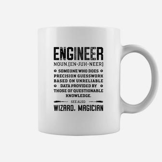 Engineer Definition Funny Noun Engineering Dictionary Coffee Mug - Seseable