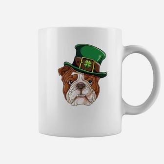 English Bulldog Leprechaun St Patricks Day Dog Gifts Coffee Mug - Seseable