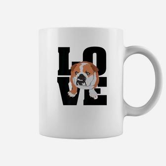 English Bulldog Love Shirt For Adults Kids Pet Moms Dads Coffee Mug - Seseable