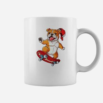 English Bulldog Skateboard Dog Skater Skateboarding Coffee Mug - Seseable