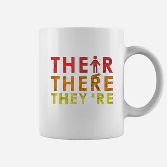 English Grammar Lesson There Their They Are Teacher Gift Coffee Mug - Seseable