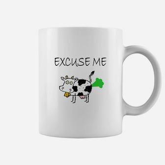 Excuse Me Cow Farts Fun Coffee Mug - Seseable
