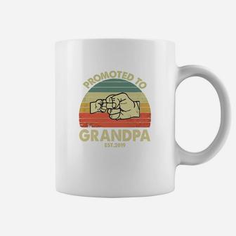 Father Day Promoted To Grandpa Est 2019 Coffee Mug - Seseable