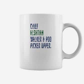 Fathers Day Dog Dad Funny Best Alsatian German Papa Gift Premium Coffee Mug - Seseable