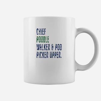 Fathers Day Dog Dad Funny Best Poodle Papa Gift Premium Coffee Mug - Seseable