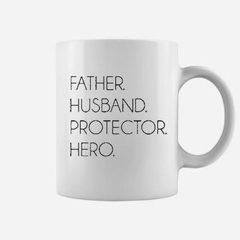 Fathers Day Husband Father Protector Hero Coffee Mug - Seseable