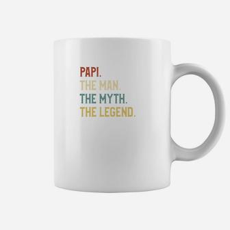 Fathers Day Shirt The Man Myth Legend Papi Papa Gift Coffee Mug - Seseable