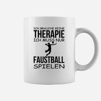 Faustball Ist Meine Therapie Tassen - Seseable