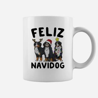 Feliz Navidog Bernese Mountain Dog Christmas Coffee Mug - Seseable