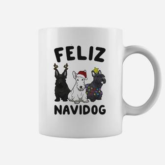 Feliz Navidog Scottish Terrier Dog Christmas Coffee Mug - Seseable