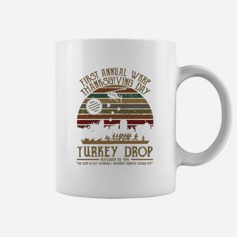 First Annual Wkrp Thanksgiving Day Turkey Drop Vintage Coffee Mug - Seseable