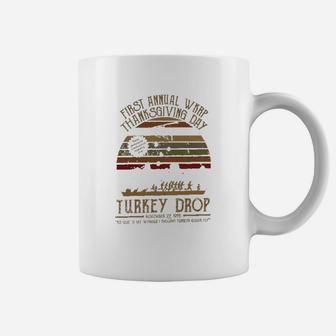 First Annual Wkrp Thanksgiving Day Turkey Drop Vintage Ls Coffee Mug - Seseable