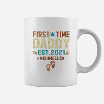 First Time Daddy Est 2021 Funny Coffee Mug - Seseable