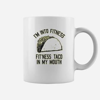Fitness Taco Funny Gym Cool Humor Graphic Muscle Coffee Mug - Seseable