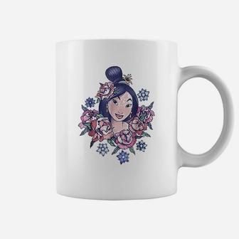 Floral Portrait Vintage Graphic Coffee Mug - Seseable