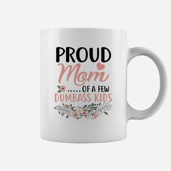 Flower Proud Mom Of A Few Kids Coffee Mug - Seseable