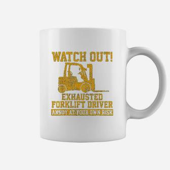 Forklift Driver Watch Out Gift Vintage Coffee Mug - Seseable