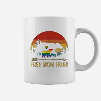 Free Mom Hugs Lgbt Pride Mama Bear Retro Gift Coffee Mug - Seseable